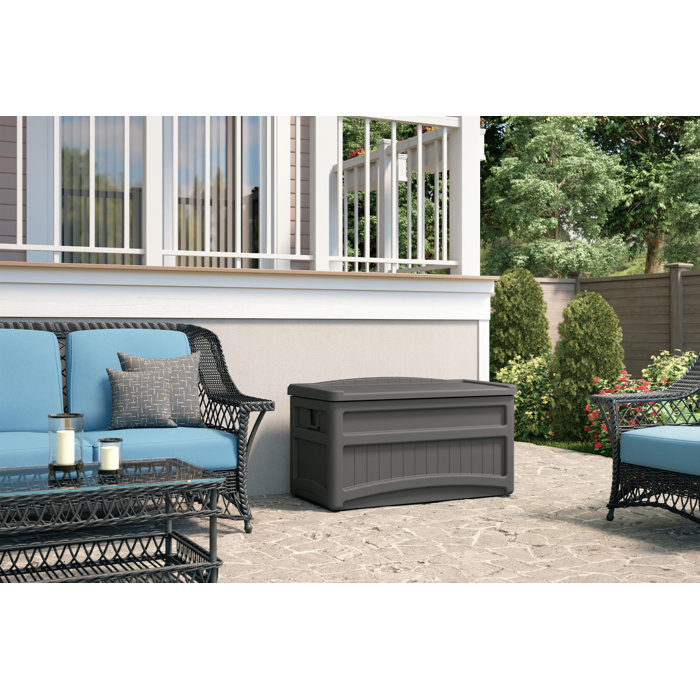 Suncast 73 Gallon Water Resistant Deck Box in Stoney & Reviews Wayfair